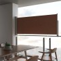 Toldo lateral retráctil de jardín marrón 100x300 cm de vidaXL, Sombrillas - Ref: Foro24-48340, Precio: 61,90 €, Descuento: %