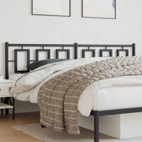 Cabecero de metal negro 193 cm de vidaXL, Cabeceros y pies de cama - Ref: Foro24-374278, Precio: 50,05 €, Descuento: %