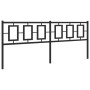 Cabecero de metal negro 193 cm de vidaXL, Cabeceros y pies de cama - Ref: Foro24-374278, Precio: 50,05 €, Descuento: %