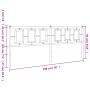 Cabecero de metal negro 193 cm de vidaXL, Cabeceros y pies de cama - Ref: Foro24-374278, Precio: 50,05 €, Descuento: %
