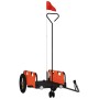 Remolque para bicicletas hierro y tela Oxford naranja de vidaXL, Remolques para bicicletas - Ref: Foro24-94180, Precio: 79,24...