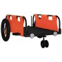 Remolque para bicicletas hierro y tela Oxford naranja de vidaXL, Remolques para bicicletas - Ref: Foro24-94180, Precio: 79,24...