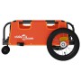 Remolque para bicicletas hierro y tela Oxford naranja de vidaXL, Remolques para bicicletas - Ref: Foro24-94180, Precio: 79,24...