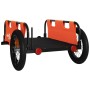 Remolque para bicicletas hierro y tela Oxford naranja de vidaXL, Remolques para bicicletas - Ref: Foro24-94180, Precio: 79,24...