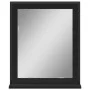 Espejo de baño con estante madera ingeniería negro 50x12x60 cm de vidaXL, Tocadores de baño - Ref: Foro24-842416, Precio: 51,...