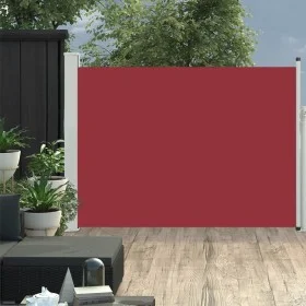 Toldo lateral retráctil de jardín rojo 100x500 cm de vidaXL, Sombrillas - Ref: Foro24-48385, Precio: 83,05 €, Descuento: %