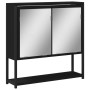 Armario con espejo de baño madera ingeniería negro 60x16x60 cm de vidaXL, Tocadores de baño - Ref: Foro24-842421, Precio: 57,...