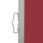 Toldo lateral retráctil de jardín rojo 100x500 cm de vidaXL, Sombrillas - Ref: Foro24-48385, Precio: 85,05 €, Descuento: %