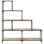 Librería con 4 peldaños madera roble Sonoma 139x33,5x149 cm de vidaXL, Librerías y estanterías - Ref: Foro24-842477, Precio: ...