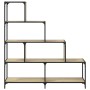 Librería con 4 peldaños madera roble Sonoma 139x33,5x149 cm de vidaXL, Librerías y estanterías - Ref: Foro24-842477, Precio: ...