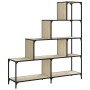 Librería con 4 peldaños madera roble Sonoma 139x33,5x149 cm de vidaXL, Librerías y estanterías - Ref: Foro24-842477, Precio: ...