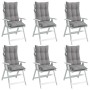 Cojines de silla con respaldo alto 6 uds tela Oxford gris de vidaXL, Cojines para sillas y sofás - Ref: Foro24-377607, Precio...