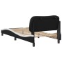 Cama con cabecero cuero sintético negro y blanco 80x200 cm de vidaXL, Camas y somieres - Ref: Foro24-3207965, Precio: 152,58 ...