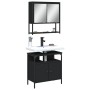Juego de muebles de baño 2 pzas madera contrachapada negro de vidaXL, Muebles de baño - Ref: Foro24-3214655, Precio: 103,61 €...