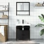 Juego de muebles de baño 2 pzas madera contrachapada negro de vidaXL, Muebles de baño - Ref: Foro24-3214655, Precio: 103,61 €...