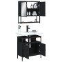 Juego de muebles de baño 2 pzas madera contrachapada negro de vidaXL, Muebles de baño - Ref: Foro24-3214655, Precio: 103,61 €...