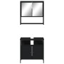 Juego de muebles de baño 2 pzas madera contrachapada negro de vidaXL, Muebles de baño - Ref: Foro24-3214655, Precio: 103,61 €...