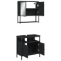 Juego de muebles de baño 2 pzas madera contrachapada negro de vidaXL, Muebles de baño - Ref: Foro24-3214655, Precio: 103,61 €...