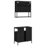 Juego de muebles de baño 2 pzas madera contrachapada negro de vidaXL, Muebles de baño - Ref: Foro24-3214655, Precio: 103,61 €...
