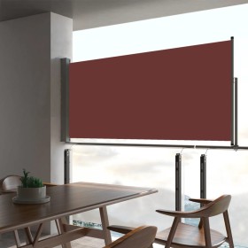 Toldo lateral retráctil de jardín marrón 60x300 cm de vidaXL, Sombrillas - Ref: Foro24-48355, Precio: 45,27 €, Descuento: %