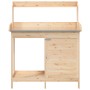 Mesa para macetas con armario madera de abeto 110,5x45x124,5 cm de vidaXL, Soportes para macetas - Ref: Foro24-156343, Precio...