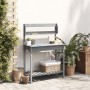 Mesa para macetas con fregadero abeto gris 147,5x44x139,5 cm de vidaXL, Soportes para macetas - Ref: Foro24-156348, Precio: 1...