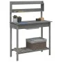 Mesa para macetas con fregadero abeto gris 147,5x44x139,5 cm de vidaXL, Soportes para macetas - Ref: Foro24-156348, Precio: 1...