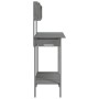 Mesa para macetas con fregadero abeto gris 147,5x44x139,5 cm de vidaXL, Soportes para macetas - Ref: Foro24-156348, Precio: 1...