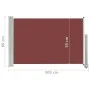 Toldo lateral retráctil de jardín marrón 60x300 cm de vidaXL, Sombrillas - Ref: Foro24-48355, Precio: 44,49 €, Descuento: %
