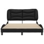 Estructura de cama con cabecero cuero sintético negro 140x200cm de vidaXL, Camas y somieres - Ref: Foro24-3208002, Precio: 23...