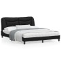 Estructura de cama con cabecero cuero sintético negro 160x200cm de vidaXL, Camas y somieres - Ref: Foro24-3208009, Precio: 25...