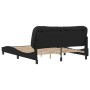 Estructura de cama con cabecero cuero sintético negro 160x200cm de vidaXL, Camas y somieres - Ref: Foro24-3208009, Precio: 25...