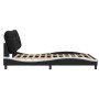 Estructura cama cabecero cuero sintético negro blanco 160x200cm de vidaXL, Camas y somieres - Ref: Foro24-3208014, Precio: 24...