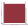 Toldo lateral retráctil de jardín rojo 170x300 cm de vidaXL, Sombrillas - Ref: Foro24-48367, Precio: 80,90 €, Descuento: %