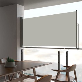 Toldo lateral retráctil de jardín color crema 80x300 cm de vidaXL, Sombrillas - Ref: Foro24-48359, Precio: 57,84 €, Descuento: %