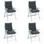 Cojines de silla respaldo bajo 4 uds tela Oxford gris antracita de vidaXL, Cojines para sillas y sofás - Ref: Foro24-377672, ...