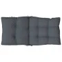 Cojines de silla respaldo bajo 4 uds tela Oxford gris antracita de vidaXL, Cojines para sillas y sofás - Ref: Foro24-377672, ...