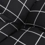 Cojines para silla respaldo alto 4 uds tela a cuadros negro de vidaXL, Cojines para sillas y sofás - Ref: Foro24-377651, Prec...
