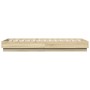 Estructura de cama con luces LED roble Sonoma 75x190 cm de vidaXL, Camas y somieres - Ref: Foro24-839548, Precio: 98,01 €, De...