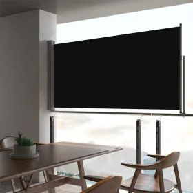 Toldo lateral retráctil de jardín negro 80x300 cm de vidaXL, Sombrillas - Ref: Foro24-48358, Precio: 54,99 €, Descuento: %