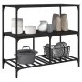 Carrito de cocina madera de ingeniería negro 100x50x95 cm de vidaXL, Carros de cocina y comedor - Ref: Foro24-842306, Precio:...