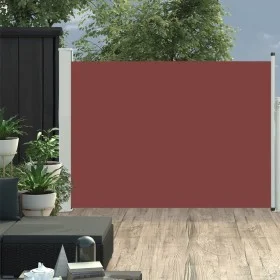 Toldo lateral retráctil de jardín marrón 100x500 cm de vidaXL, Sombrillas - Ref: Foro24-48387, Precio: 78,49 €, Descuento: %
