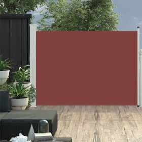 Toldo lateral retráctil de jardín marrón 100x500 cm de vidaXL, Sombrillas - Ref: Foro24-48387, Precio: 73,86 €, Descuento: %