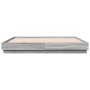 Estructura de cama con luces LED gris Sonoma 180x200 cm de vidaXL, Camas y somieres - Ref: Foro24-3209777, Precio: 192,73 €, ...