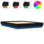 Estructura de cama con luces LED negro 160x200 cm de vidaXL, Camas y somieres - Ref: Foro24-3209780, Precio: 233,22 €, Descue...