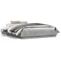 Estructura de cama con luces LED gris hormigón 150x200 cm de vidaXL, Camas y somieres - Ref: Foro24-3209789, Precio: 176,58 €...