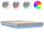 Estructura de cama con luces LED gris hormigón 150x200 cm de vidaXL, Camas y somieres - Ref: Foro24-3209789, Precio: 176,58 €...