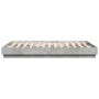 Estructura de cama con luces LED gris hormigón 150x200 cm de vidaXL, Camas y somieres - Ref: Foro24-3209789, Precio: 176,58 €...