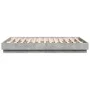 Engineered wood bed frame in gray concrete 140x190cm by vidaXL, Beds and slatted bases - Ref: Foro24-3209873, Price: 129,88 €...