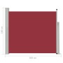 Toldo lateral retráctil de jardín rojo 100x300 cm de vidaXL, Sombrillas - Ref: Foro24-48373, Precio: 64,03 €, Descuento: %